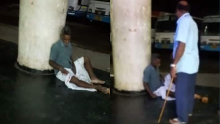 KSRTC driver suspended for beating old age migrant worker KSRTC driver suspended for beating old age migrant worker