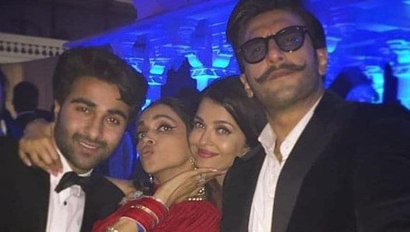 <p>Not just that, Aishwarya Rai was also present there along with Abhishek Bachchan. She wore a golden gown and kept her hair open. Ranveer Singh also sang Jumma Chumma on the mic while Abhishek and Sidharth Malhotra also danced like no one watched.</p>