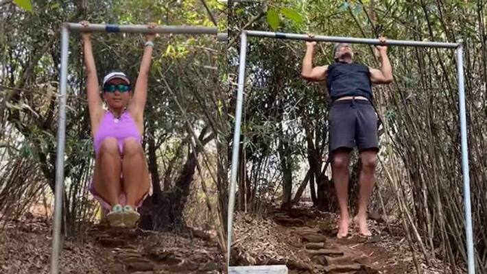 Milind Soman and Ankita Konwar work out say even 30 seconds is enough Milind Soman and Ankita Konwar work out say even 30 seconds is enough