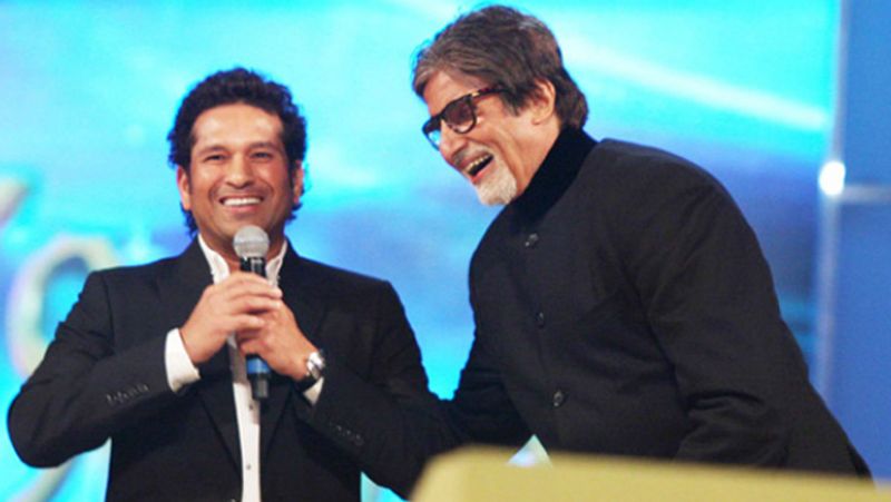 अमिताभ बच्चन और सचिन तेंदुलकर दोनों अपनी-अपनी फील्ड के बेस्ट खिलाड़ी है। दोनों एक-दूसरे का बहुत सम्मान करते हैं।
