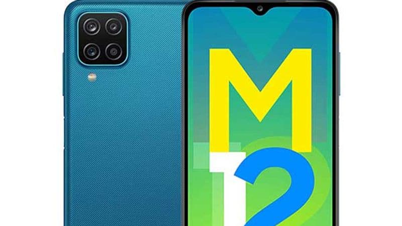 Samsung Galaxy M12
13,499 की कीमत वाला Samsung Galaxy M12 भी कम बजट में अच्छा फीचर वाला फोन है। इसकी बैटरी भी दमदार है। इसमें 6GB रैम, 128GB स्टोरेज और 6000mAh बैटरी है। इसके अलावा 48mp का क्वॉड कैमरा सेटअप और 15 वाट की फास्ट चार्जिंग भी दी जाती है।
