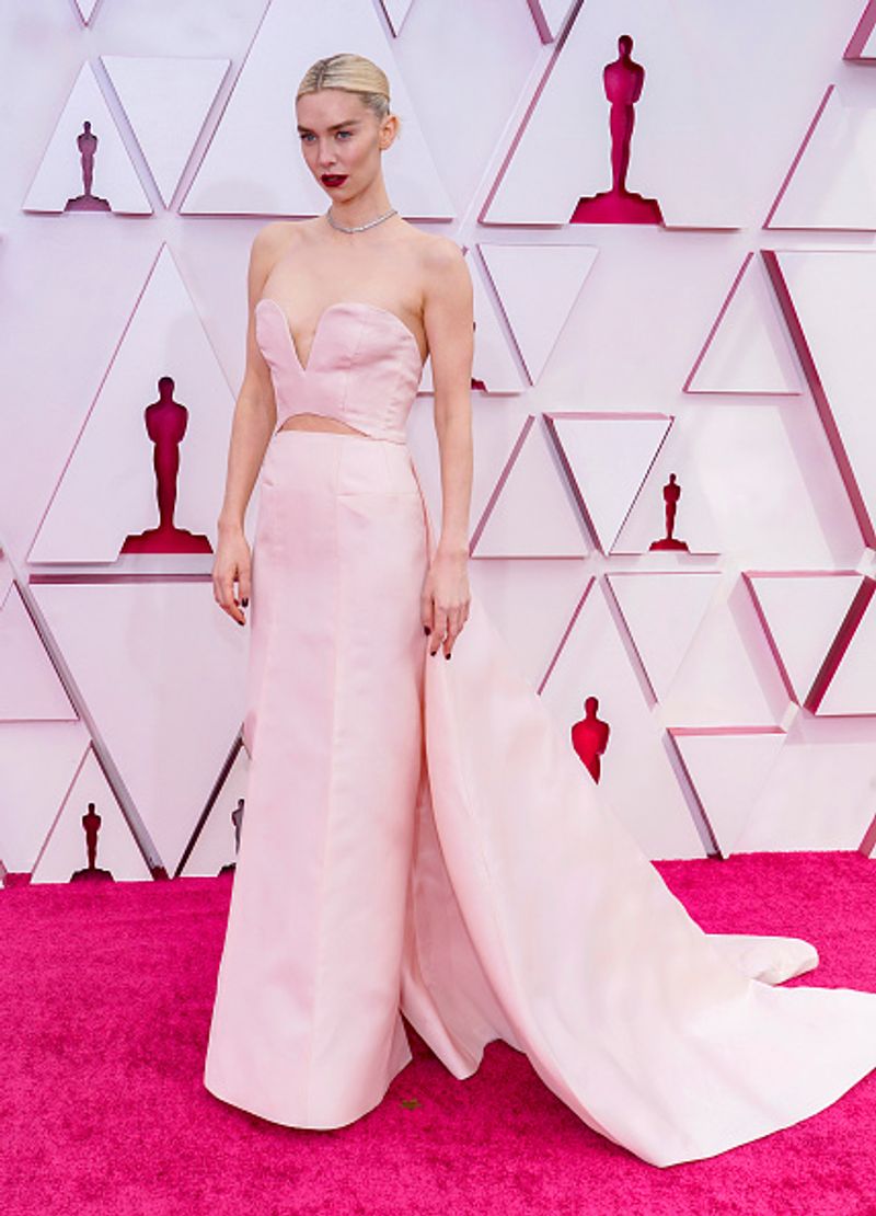 Vanessa Kirby in the cutout gown by Gucci. (Image: Instagram)