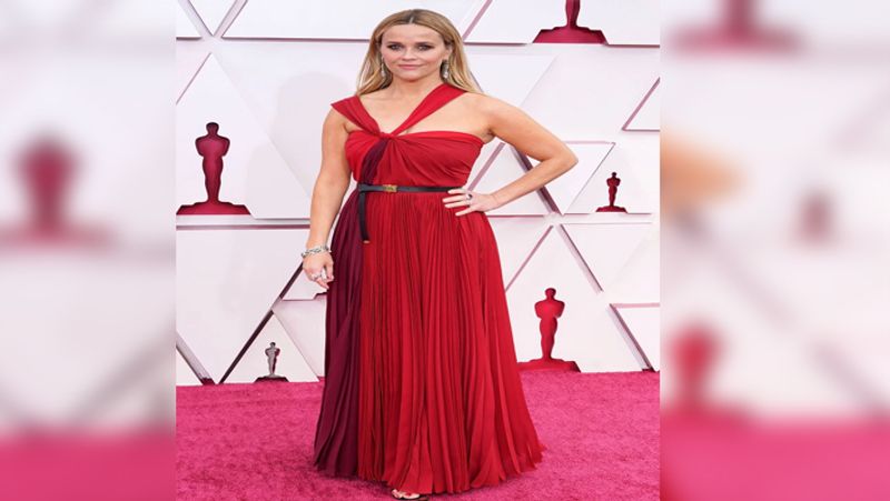 Reese Witherspoon in the Christian Dior gown. (Image: Instagram)