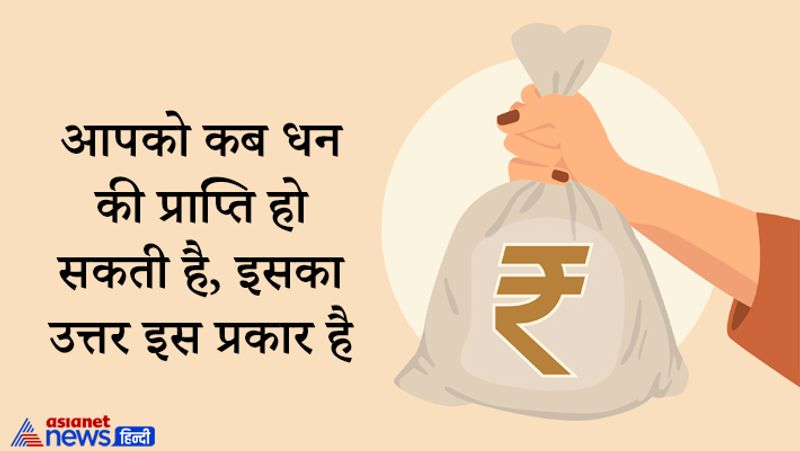 आपको कब धन की प्राप्ति हो सकती है, इसका उत्तर इस प्रकार है-
1.धन प्राप्ति में विलंब होगा।
2. दूसरों की मदद करने से लाभ मिलेगा।
3. आपके पास धन है और धन की प्राप्ति होगी।
4. कर्म पर ध्यान दें। इसी से धन की प्राप्ति होगी।
5. हर कार्य खुशी से करें। लक्ष्मी अवश्य प्रसन्न होगी।
6. आपका धन सुरक्षित है। चिंता न करें।
7. धन के लिए किसी से विवाद न करें। समय आने पर धन की प्राप्ति होगी।
