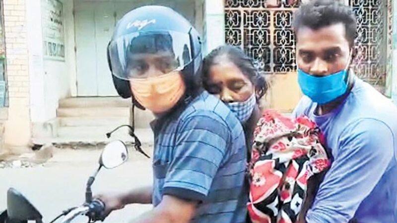 No ambulance, family forced to take woman body on bike