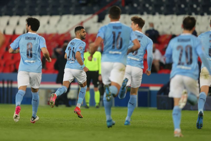 The very next attempt from City, seven minutes later, at 71st, saw Riyad Mahrez curl in a beautiful free-kick to hand his side the lead. While City came up with another attempt four minutes later, it was in the 77th minute when PSG’s Idrissa Gueye was given a red card for a horrific challenge on İlkay Gündoğan.