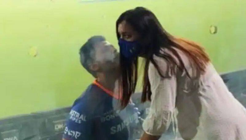 IPL 2021 Surya Kumar Yadav adorable kiss for wife is breaking the internet, fans go wow