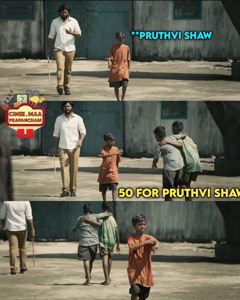 ఢిల్లీ క్యాపిటల్స్ ఓపెనర్ పృథ్వీషా సెన్సేషనల్ ఇన్నింగ్స్పై సోషల్ మీడియాలో వైరల్ అవుతున్న మీమ్స్...