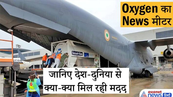News meter of Oxygen, India is getting worldwide help against Corona infection kpa News meter of Oxygen, India is getting worldwide help against Corona infection kpa