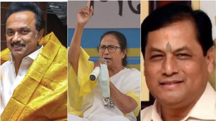 Mamata Banerjee in Bengal DMK retakes Tamil Nadu Assam and Puducherry as relief for BJP Mamata Banerjee in Bengal DMK retakes Tamil Nadu Assam and Puducherry as relief for BJP