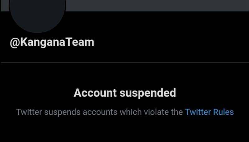 kangana ranaut twitter account suspended