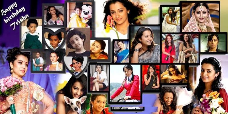 త్రిష చిన్ననాటి చిత్రాల సమాహారం.