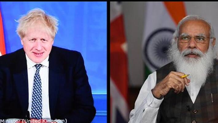 PM Narendra Modi and the PM of UK Boris Johnson held a Virtual Summit KPP PM Narendra Modi and the PM of UK Boris Johnson held a Virtual Summit KPP