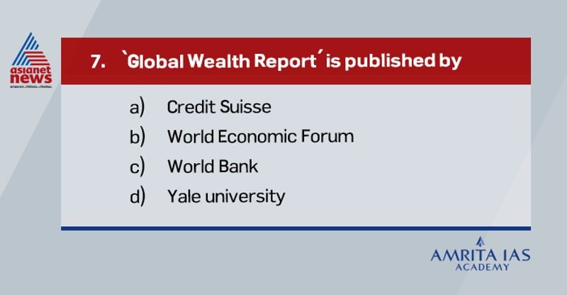 Answer(a) The Credit Suisse Global Wealth Report provides the most comprehensive and up-to-date coverage of information on household wealth worldwide. As per the Global Wealth Report 2020, the covid-19 pandemic had led to decline in individual wealth globally but it has increased in India and China.