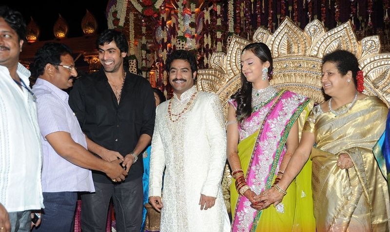 ఎన్టీఆర్ మ్యారేజ్ లో రానా, ఇతర సినీ ప్రముఖులు.