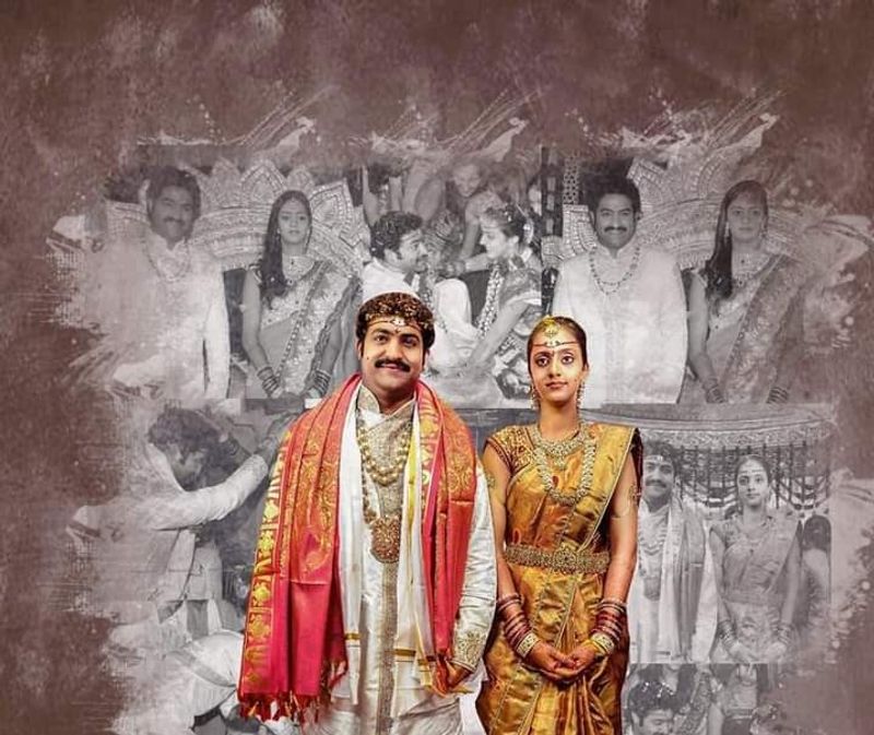 నటనలో తాతకి తగ్గ మనవడనిపించుకున్నాడు ఎన్టీఆర్. నవరసాలు పలికించడంలో దిట్ట అయిన ఎన్టీఆర్ నేడు తన పదవ వివాహ వార్షికోత్సవాన్ని జరుపుకుంటున్నారు. ఆయన మ్యారేజ్ 2011లో మే 5న హైదరాబాద్లో చాలా గ్రాండ్గా జరిగింది.