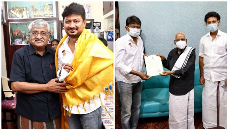 பிறகு பெரியார் நினைவிடம் சென்று மரியாதை செலுத்தியவர் கி.வீரமணியையும் சந்தித்து வாழ்த்து பெற்றார். 