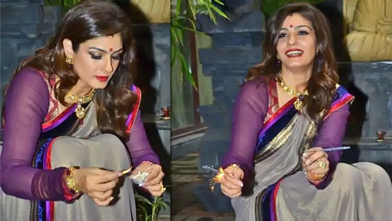 గార్డెన్ ఏరియాలో రవీనా