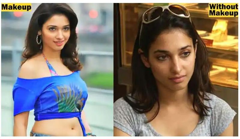 మిల్కీ బ్యూటీ తమన్నా గ్లామర్కి మేకప్తో పనిలేదని చెప్పొచ్చు.