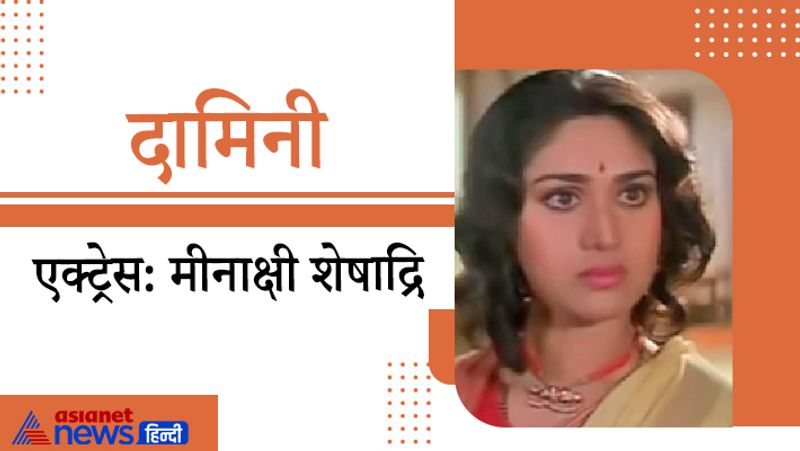 1993 में रिलीज हुई फिल्म 'दामिनी' में यह किरदार मीनाक्षी शेषाद्रि ने निभाया था।