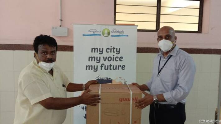 Namma Bengaluru Foundation distributed 10 oxygen concentrators to Sir C V Raman General Hospital KPP Namma Bengaluru Foundation distributed 10 oxygen concentrators to Sir C V Raman General Hospital KPP