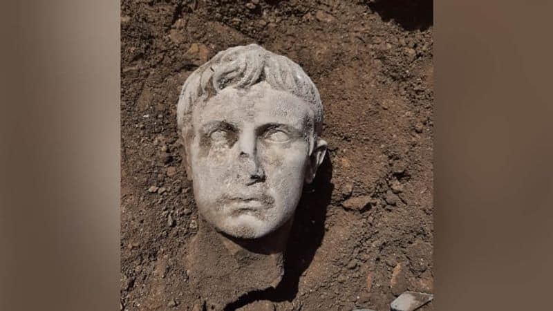 first Roman emperor 2000 year old head found