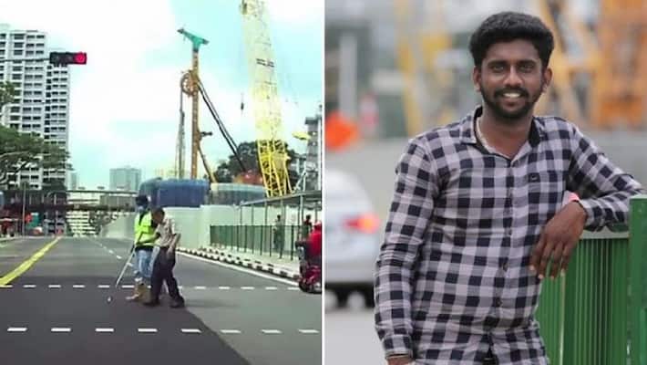 indian man gets appreciation in singapore for helping blind man indian man gets appreciation in singapore for helping blind man