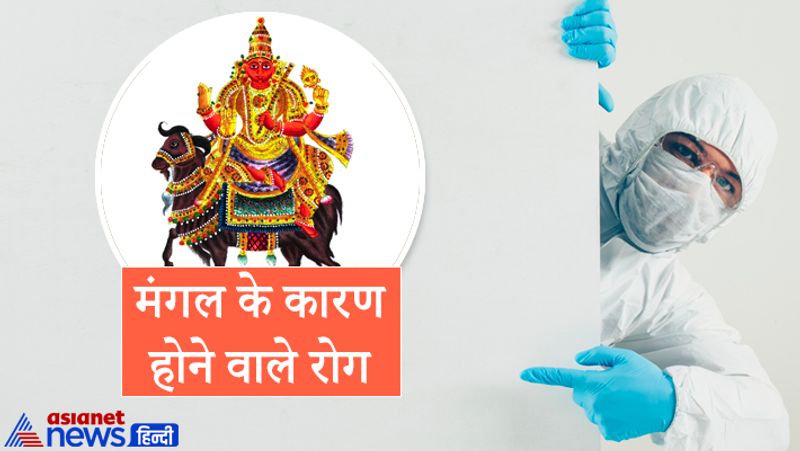 4. मंगल के कारण होने वाले रोग
ज्योतिष के अनुसार मंगल ग्रह की अशुभता के कारण व्यक्ति को रक्त संबंधी समस्याएं होने लगती हैं। इसके अलावा व्यक्ति में क्रोध की अधिकता होने लगती है। कमजोर मंगल के कारण फोड़े-फुंसी, हाई बीपी, बवासीर, कुष्ट रोग आदि होने की आशंका रहती है।
ये उपाय करें
कुंडली में मंगल को मजबूत बनाने के लिए मसूर की दाल को बहते जल में प्रवाहित करें और साथ ही मसूर की दाल का दान भी करें। मंगल की मजबूती के लिए ''ऊं क्रां क्रीं क्रौं सः भौमाय नमः'' इस मंत्र का जाप करें।
