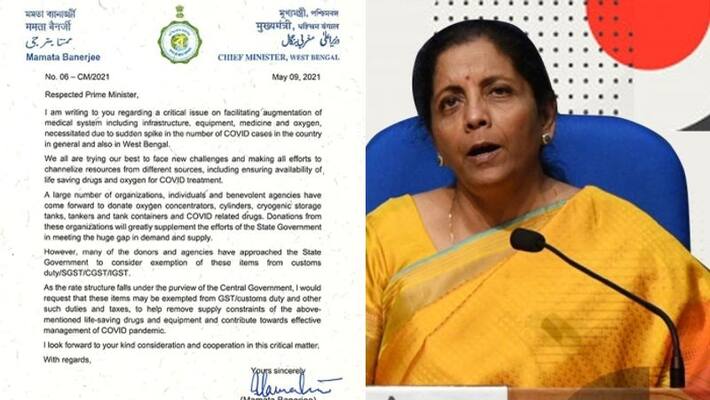 Nirmala replies to Mamata's letter to PM seeking total tax waiver-VPN Nirmala replies to Mamata's letter to PM seeking total tax waiver-VPN