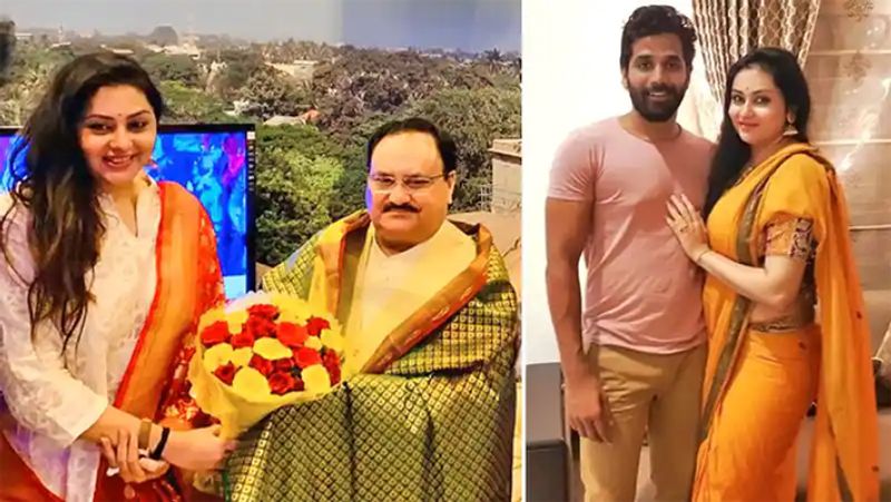 साउथ की सबसे पॉपुलर एक्ट्रेस में शुमार नमिता दिसंबर, 2019 में बीजेपी में शामिल हो गई हैं। जेपी नड्डा की मौजूदगी में नमिता ने पार्टी की सदस्यता ली थी। नमिता की साउथ फिल्म इंडस्ट्री में अच्छी-खासी फैन फॉलोइंग है और यही वजह है कि बीजेपी नमिता के जरिए साउथ में अपनी स्थिति को और मजबूत बनाना चाहती है।