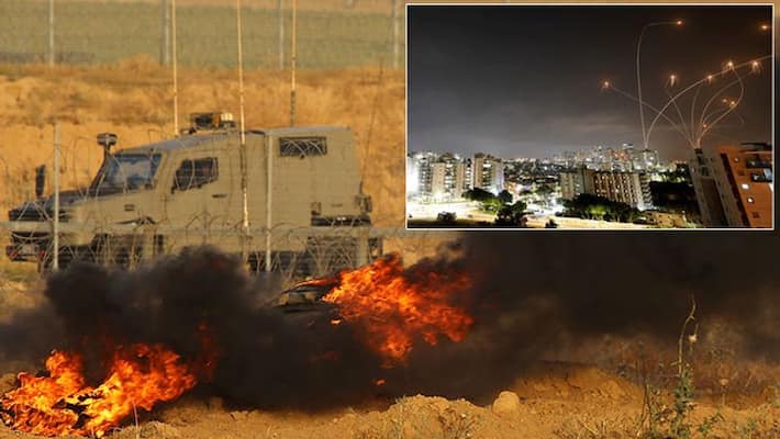 Israel Palestinian conflict, Israel hits rocket on Gaza Strip, 20 killed, 170 injured kpa Israel Palestinian conflict, Israel hits rocket on Gaza Strip, 20 killed, 170 injured kpa
