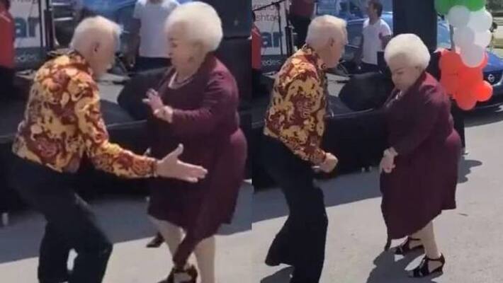 Elderly couple wins hearts with dance moves video goes viral Elderly couple wins hearts with dance moves video goes viral