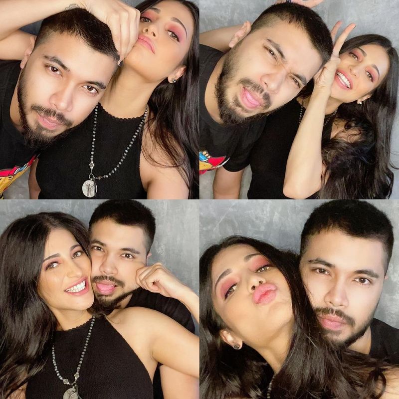 During the lockdown, actress Shruti Haasan is spending quality time with her boyfriend, Santanu Hazarika. She took to Instagram and shared some cosy romantic pictures with her partner and bestie.