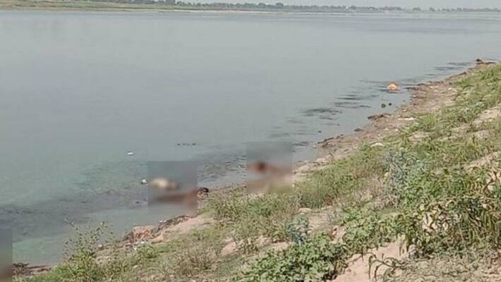 Bihar spread big net Across ganga to fish body Bihar spread big net Across ganga to fish body