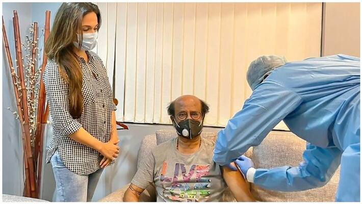 Super star rajinikanth get corona vaccine today at home Super star rajinikanth get corona vaccine today at home
