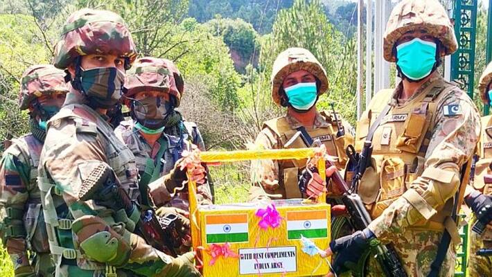 India Pakistan exchange sweets at LoC on Eid-VPN India Pakistan exchange sweets at LoC on Eid-VPN
