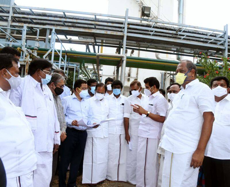 Minister Senthil balaji said Salem Steel Plant is working on setting up a 500 bed COVID-19 treatment facility