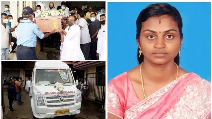 funeral ceremony of soumya santhosh today funeral ceremony of soumya santhosh today