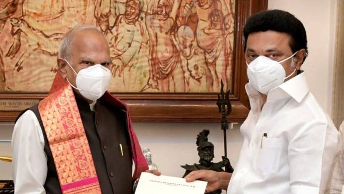 Chief Minister MK Stalin meets the Governor Banwarilal Purohit Chief Minister MK Stalin meets the Governor Banwarilal Purohit