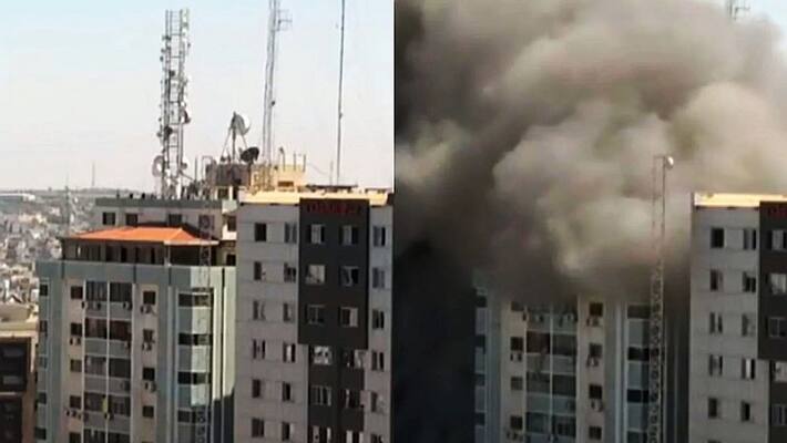 Israeli airstrike bombs building media offices to rubble calls it lawful military target-VPN Israeli airstrike bombs building media offices to rubble calls it lawful military target-VPN