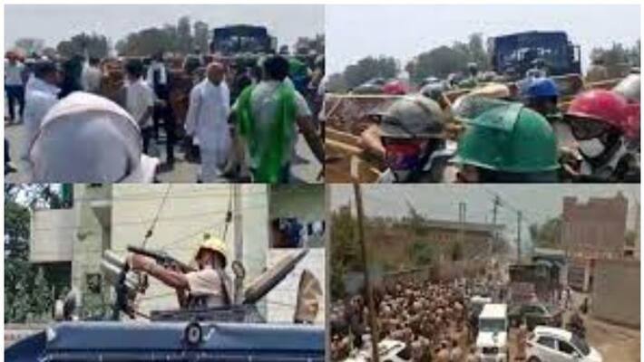 clashes between farmers and police in haryana many people including women were injured clashes between farmers and police in haryana many people including women were injured