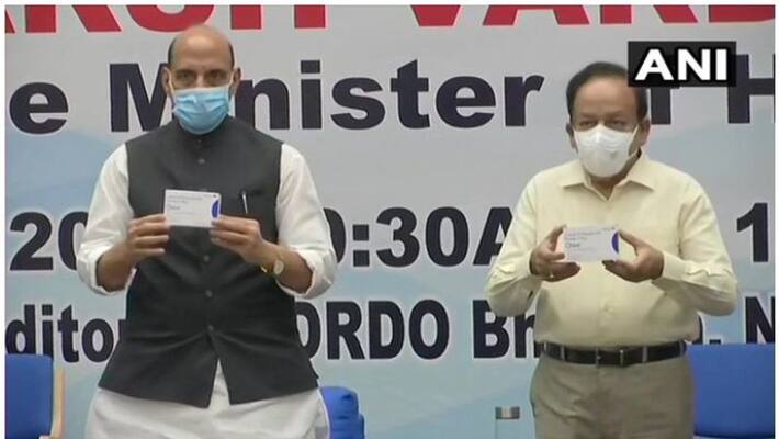 Rajnath Singh release first batch of Anti-COVID drug 2DG Rajnath Singh release first batch of Anti-COVID drug 2DG