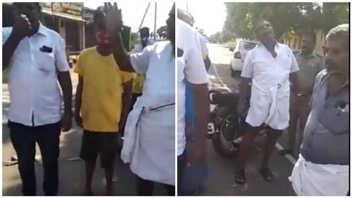 Drunk DMK Person Atrocity to Female Inspector Drunk DMK Person Atrocity to Female Inspector