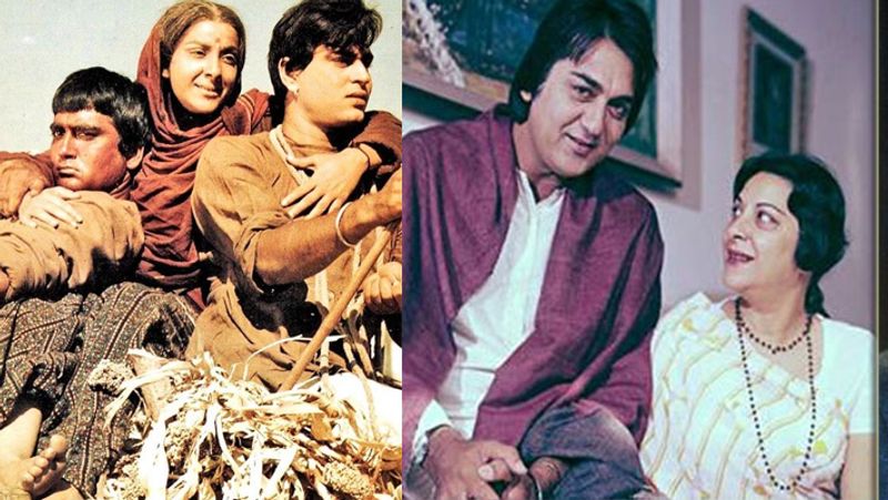 नरगिस और सुनील दत्त
फिल्म - यादें, मदर इंडिया
फिल्म मदर इंडिया में सुनील दत्त ने अपनी पत्नी और दिग्गज एक्ट्रेस नरगिस के बेटे का किरदार निभाया था। ये फिल्म साल 1957 में रिलीज हुई थी। जबकि कम ही लोग जानते हैं कि इसके बाद 1964 में आई फिल्म यादें में सुनील दत्त और नरगिस ने रोमांस किया था। 