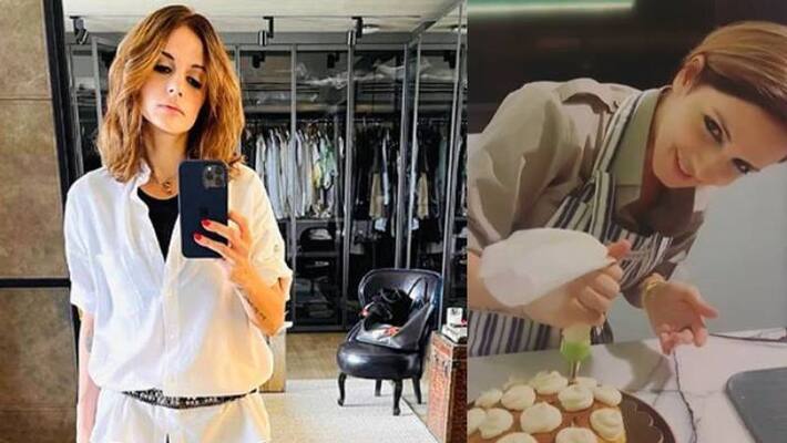 Sussanne Khan bakes a Delicious Cake Sussanne Khan bakes a Delicious Cake