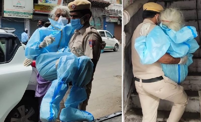 दरअसल, यह मामला दिल्ली के कश्मीरी गेट के पास वैक्सीन सेंटर का है। जहां पर 82 वर्षीय शीला डिसूजा कार से वैक्सीनेशन के लिए वैक्सीन सेंटर पहुंची हुई थी। लेकिन वह पैदल चल नहीं पा रही थीं, जिससे वह सीढ़ी चढ़कर ऊपर तक पहुंच सकें।
