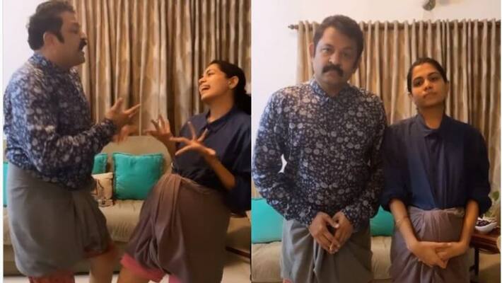 krishnakumar dance with daughter krishnakumar dance with daughter