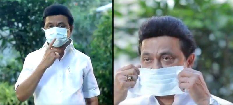 CM MK Stalin request to wear double mask on public places