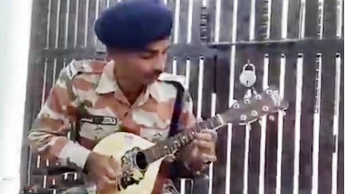 ITBP Constable pays tribute to Corona warriors play Soulful tune video viral KPY ITBP Constable pays tribute to Corona warriors play Soulful tune video viral KPY