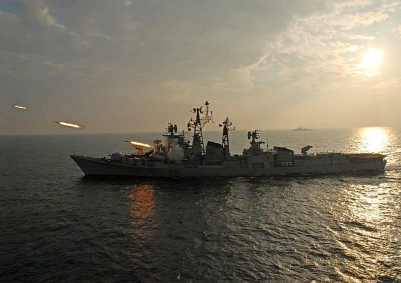 Apart from the BrahMos missile, the warship was equipped with anti-aircraft and anti-missile guns, and anti-submarine rocket and torpedo launchers.It also had the capability to operate the Chetak helicopter, which enabled the ship to perform a wide variety of roles including coastal and offshore patrolling, monitoring of sea lines of communication, maritime diplomacy, counter terrorism and anti-piracy operations.